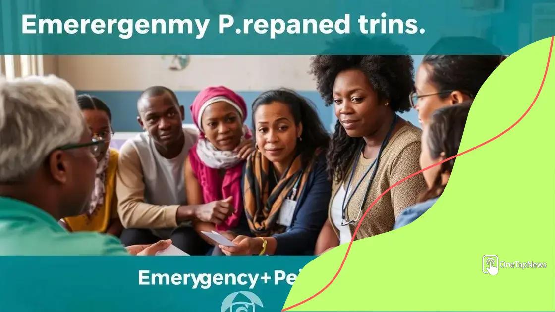 Community roles in health emergency response