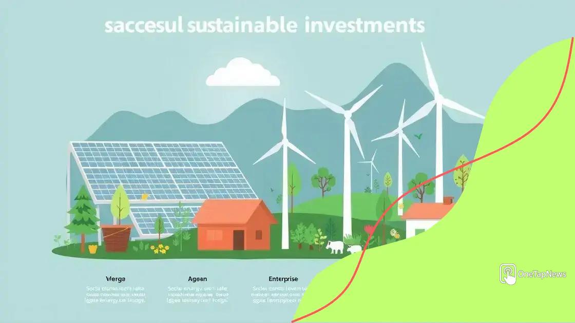 Examples of successful sustainable investments