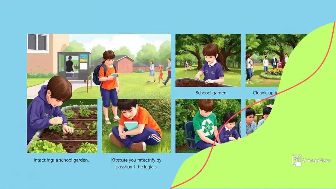 Practical activities for climate awareness