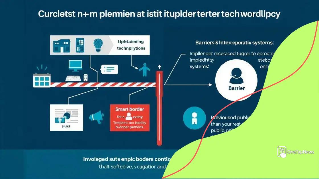 Challenges in implementing smart border technologies