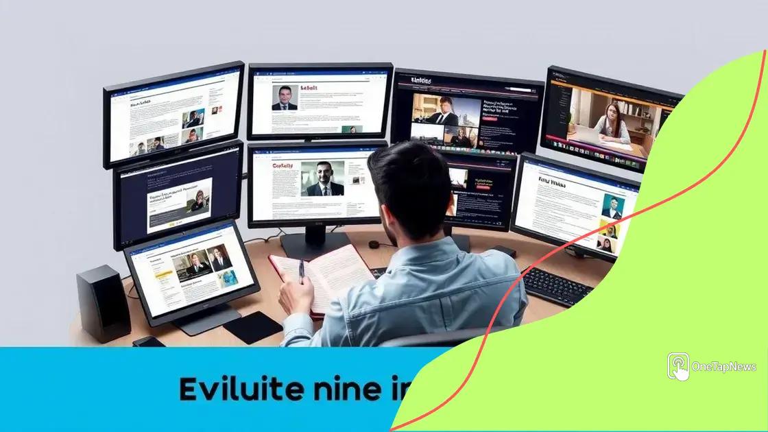 How to evaluate online information